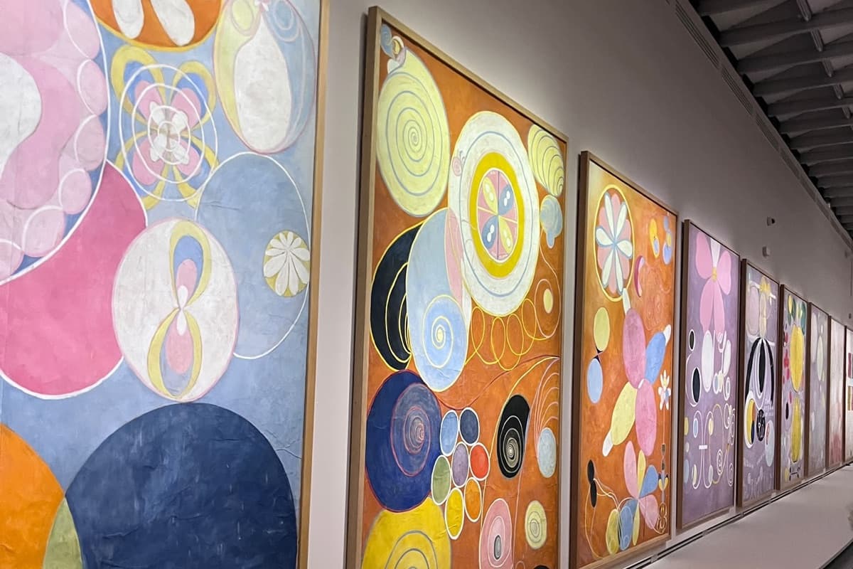 A figure looking up at the cosmos